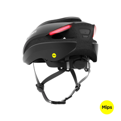 Lumos Ultra helmet | Charcoal Black | Mips | Rear angled