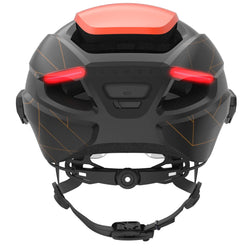 Lumos Ultra E-Bike helmet in Cinder Trail, Standard, rear view
