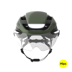 Lumos Ultra E-Bike helmet in Emerald Green, Mips, front view
