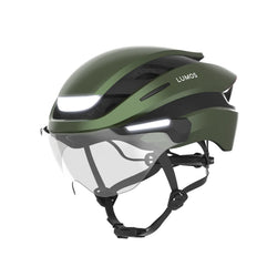 Lumos Ultra E-Bike helmet in Emerald Green, Standard, front angled view