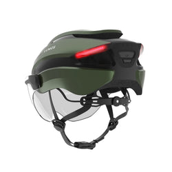 Lumos Ultra E-Bike helmet in Emerald Green, Standard, rear angled view