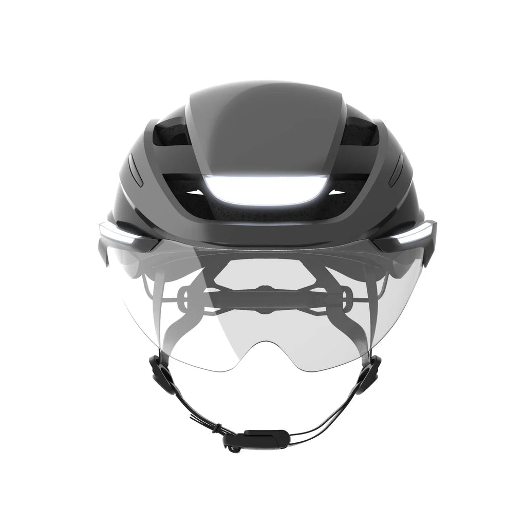 Lumos Ultra E-Bike helmet in Gunmetal Grey, Standard, front view
