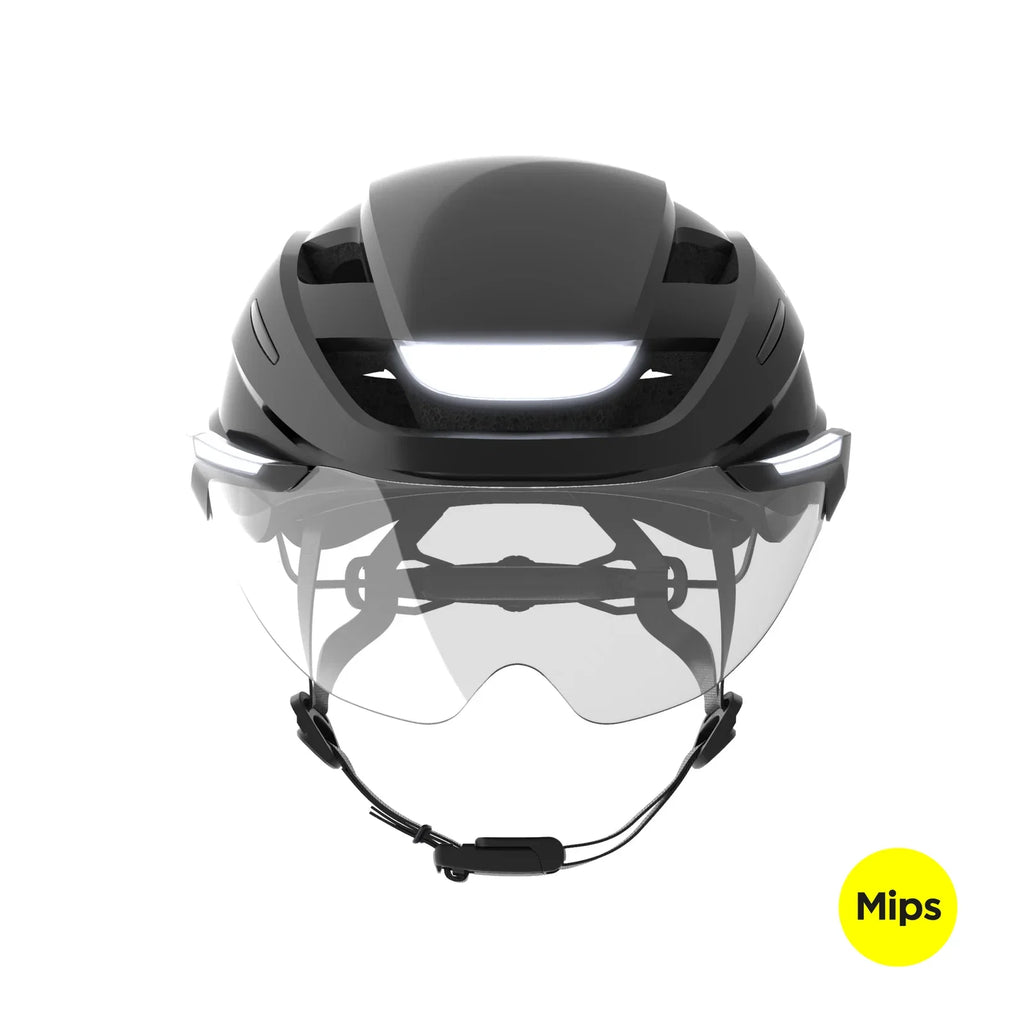 Lumos Ultra E-Bike helmet in Onyx Black, Mips, front view