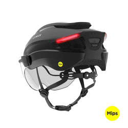 Lumos Ultra E-Bike helmet in Onyx Black, Mips, rear angled view