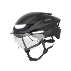 Lumos Ultra E-Bike helmet in Onyx Black, Standard, front angled view