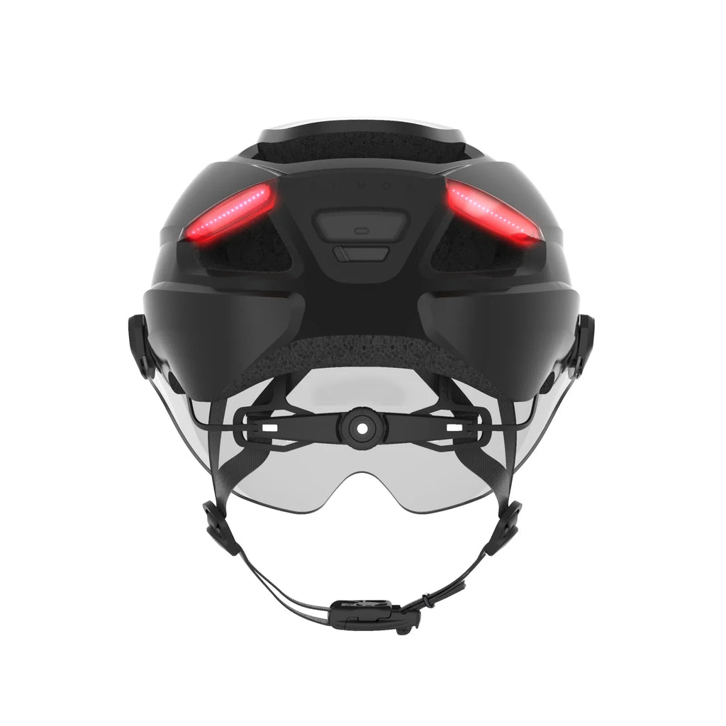 Lumos Ultra E-Bike helmet in Onyx Black, Standard, rear view