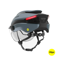Lumos Ultra E-Bike helmet in Space Blue, Mips, rear angled view