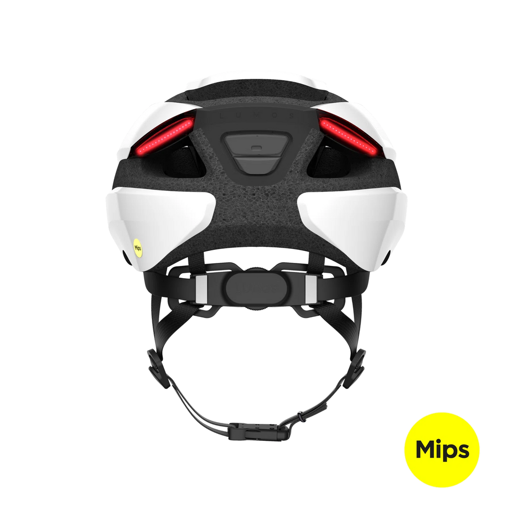 Lumos Ultra helmet | Jet White | Mips | Rear